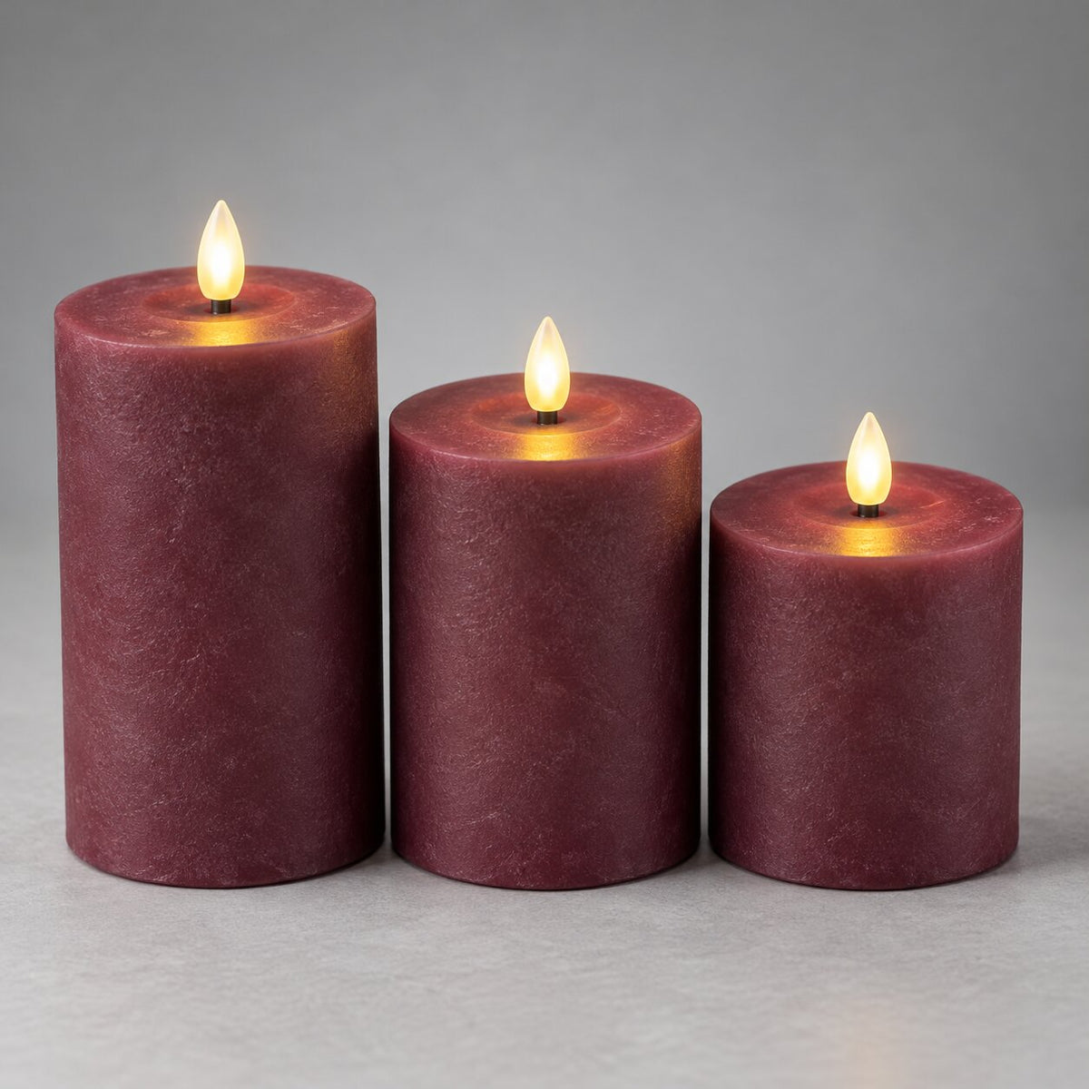 Orta Bordo Dekoratif Mum