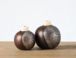Gümüş Detaylı Küre Mumluk – YZ03434SI-2
