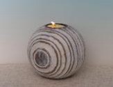 Spiral Desenli Küre Tealight Mumluk