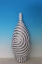 Spiral Desenli Şişe Polyresin Vazo - Orta